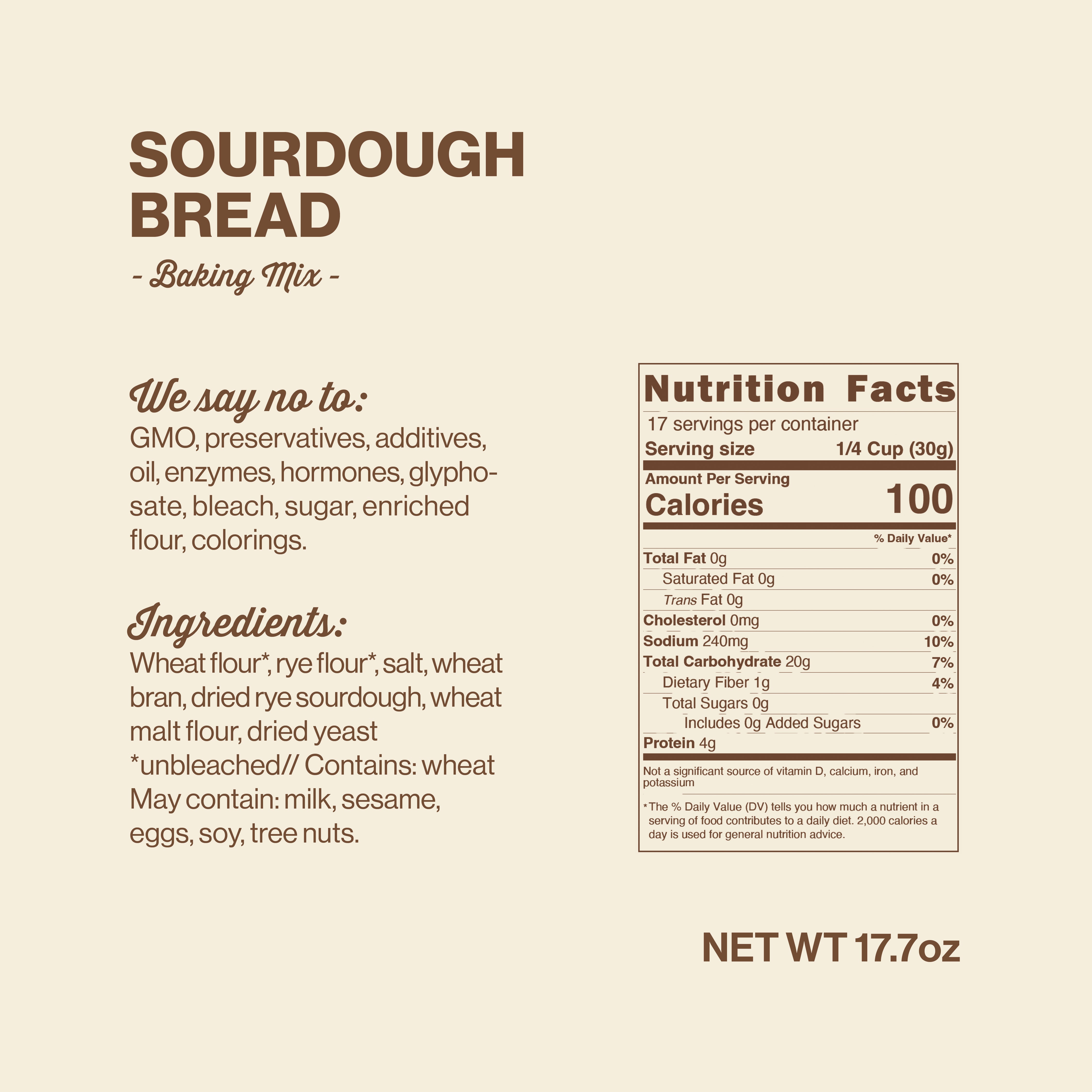 Sourdough Bread Baking Mix
